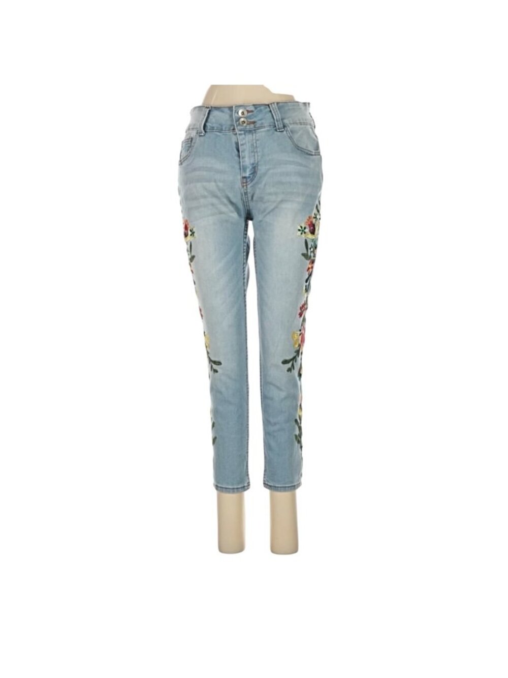 Sandpiper Denim 14P Embroidered Floral Jeans Boho Western Festival - Picture 2 of 8